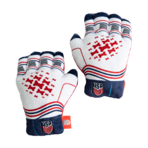 U.S. Soccer Gloves Plush Dog Toy