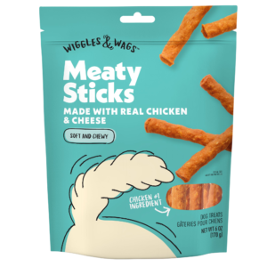 Wiggles & Wags Chicken & Cheese Meaty Sticks Dog Treats