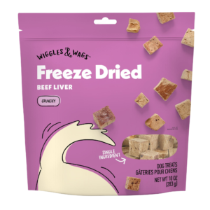 Wiggles & Wags Freeze Dried Beef Liver Dog Treats
