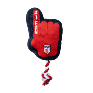 U.S. Soccer Finger Plush Dog Toy