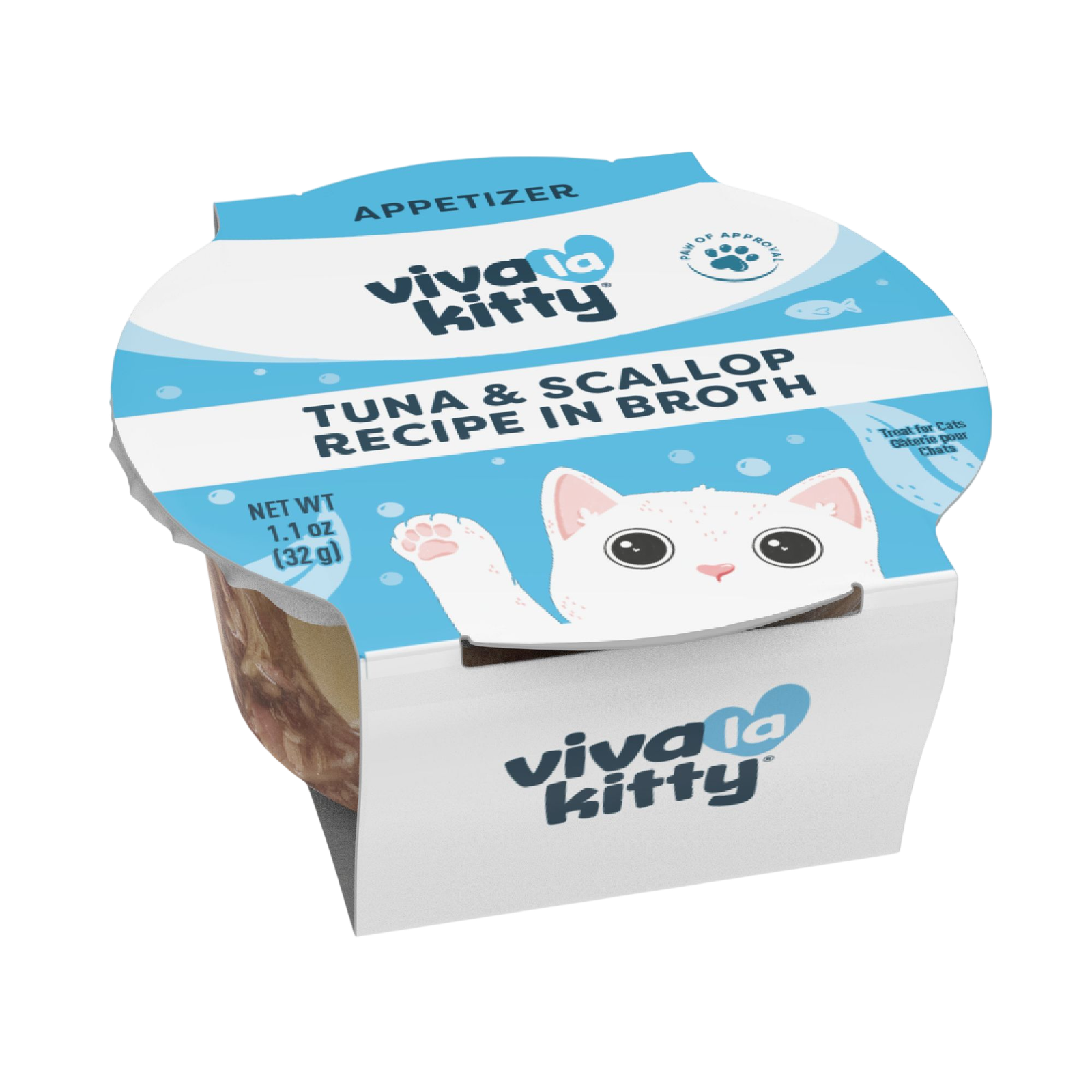 Viva La Kitty® Appetizer Cat Treat - Grain Free, High Protein, 1.1 Oz