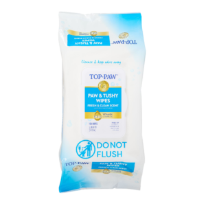 Top Paw® Paw & Tushy Dog Grooming Wipes - Fresh & Clean Scent 100 Count