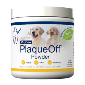 ProDen PlaqueOff Dog & Cat Dental Powder, Plaque & Tartar Remover, 125g jar