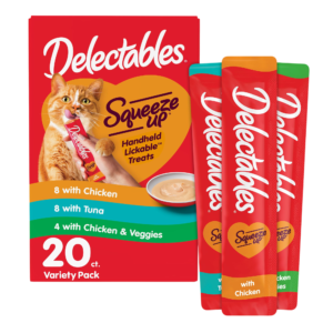 Hartz Delectables™ Squeeze Up® Lickable Cat Treat - Chicken Favorites Variety Pack, 20 Ct