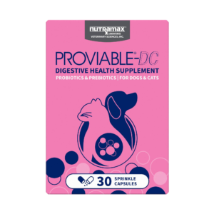 Nutramax® Dog & Cat Proviable Probiotics & Prebiotics Digestive Health Supplement, 30 Count