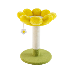 Whisker City® Yellow Flower Scratching Post