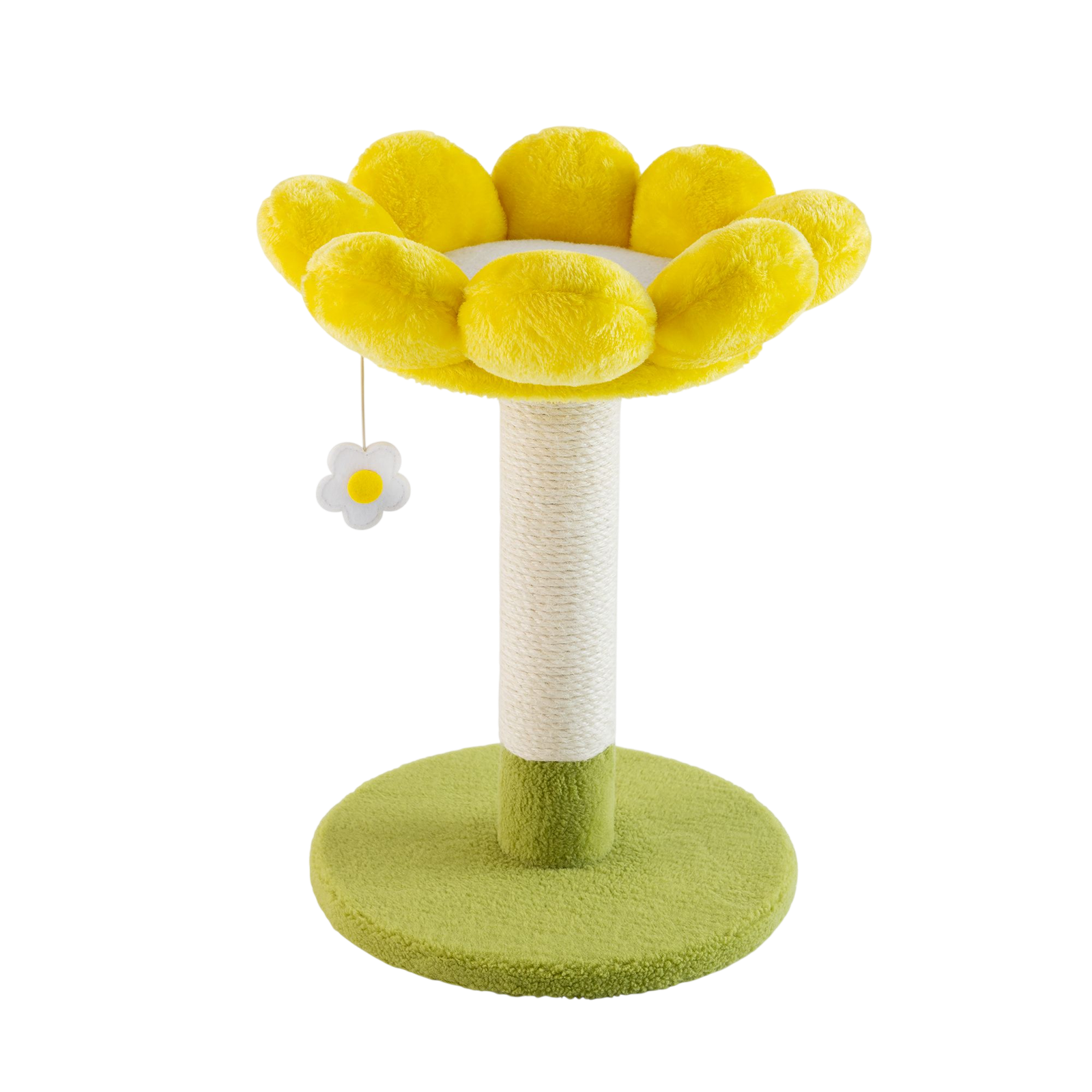 Whisker City® Yellow Flower Scratching Post