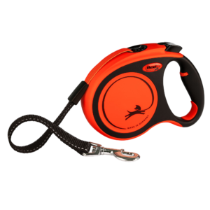 flexi® Xtreme Retractable Dog Leash, Tape, Orange, 16-ft long