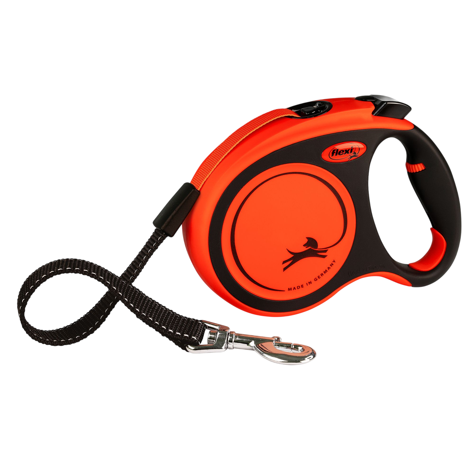 flexi® Xtreme Retractable Dog Leash, Tape, Orange, 16-ft long